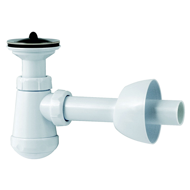 Siphon bouteille avec tube, rosace et bouchon en caoutchouc, type S-355