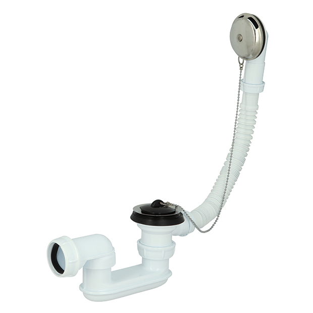 Siphon de bain avec bouchon et chaine, type B202