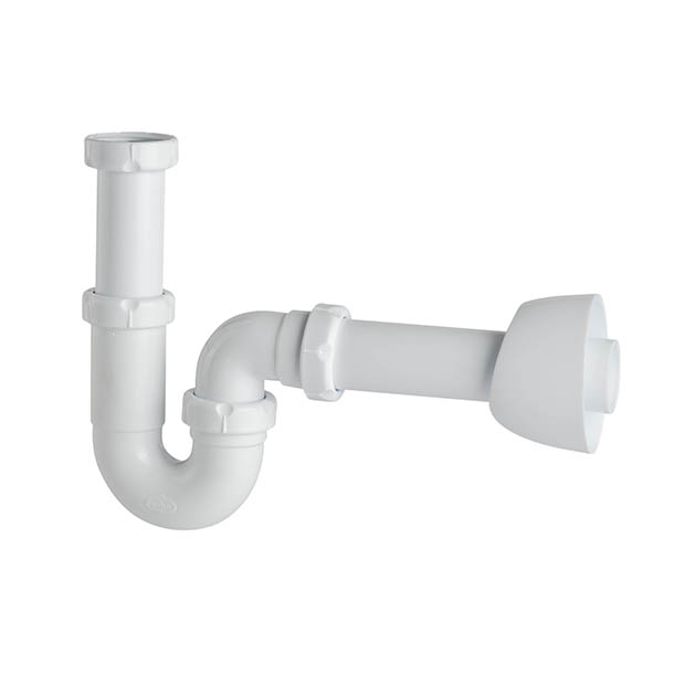 P-siphon avec tube et rosace, type S-353