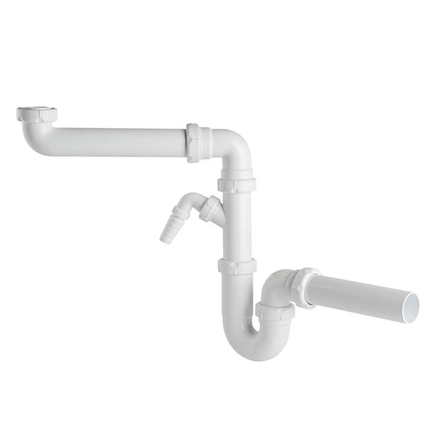 P-siphon avec tube, gain de place, type S-304